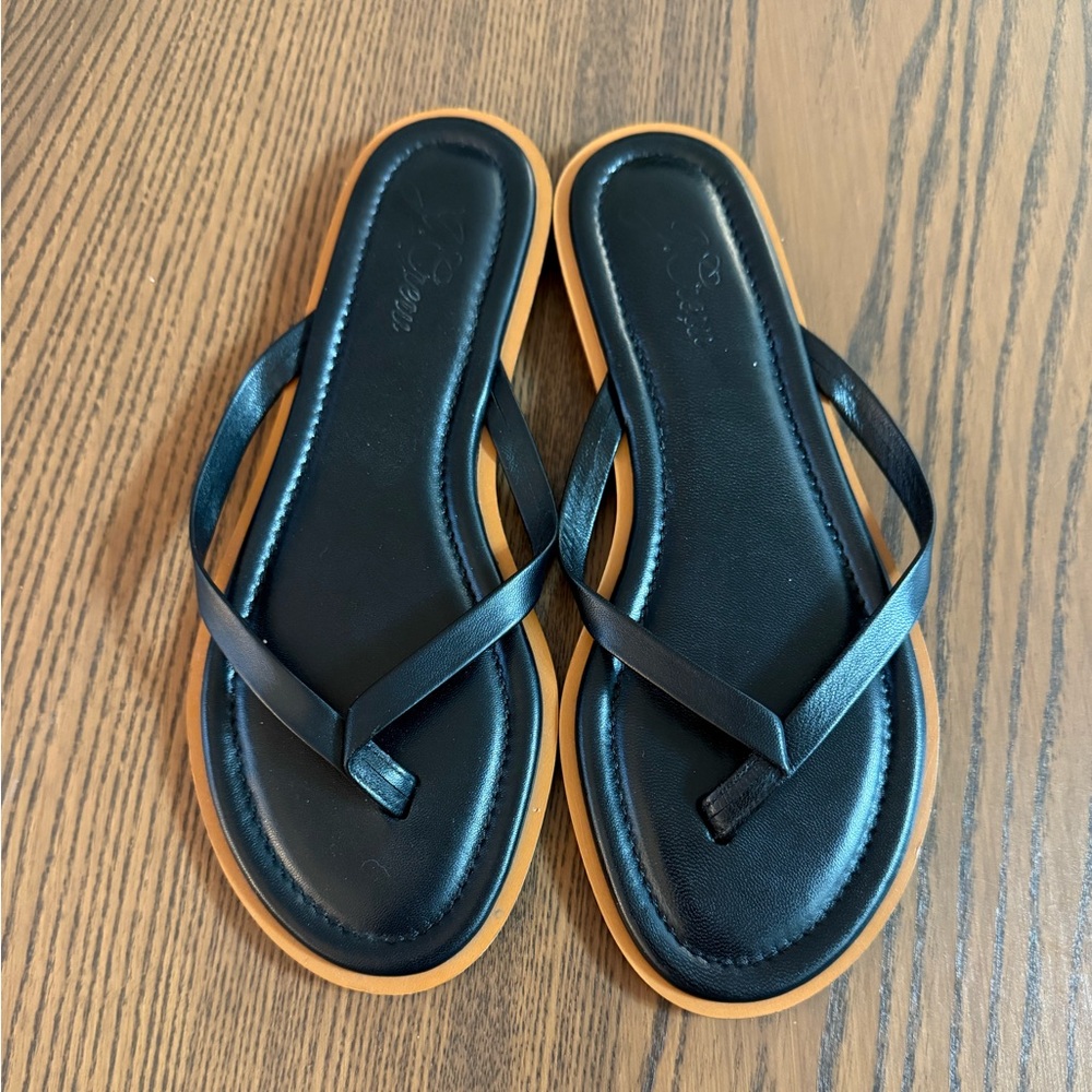 J.Crew Sorrento leather Thong Sandals